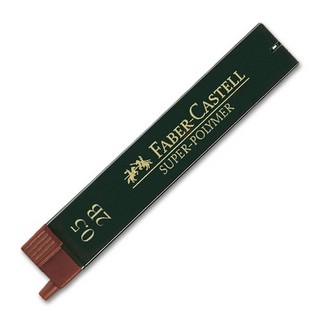Faber-Castell Грифель для механического карандаша Superpolymer 2B 0,5 мм 12 шт, цвет черный
